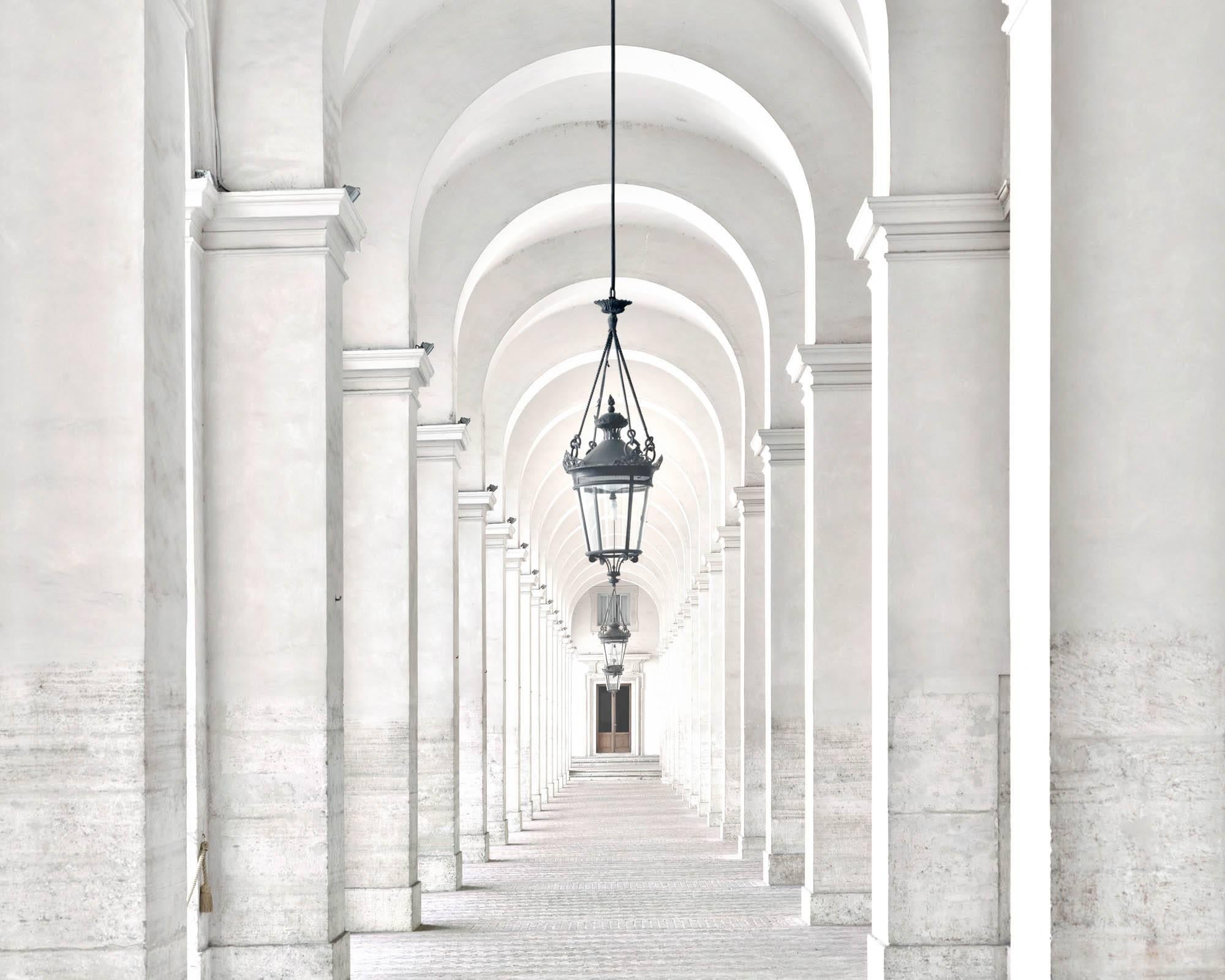 Massimo Listri Color Photograph - Palazzo del Quirinale Portico del Cortile d'Onore