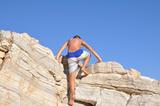 Climbing Boy, Aegean Marble Sky