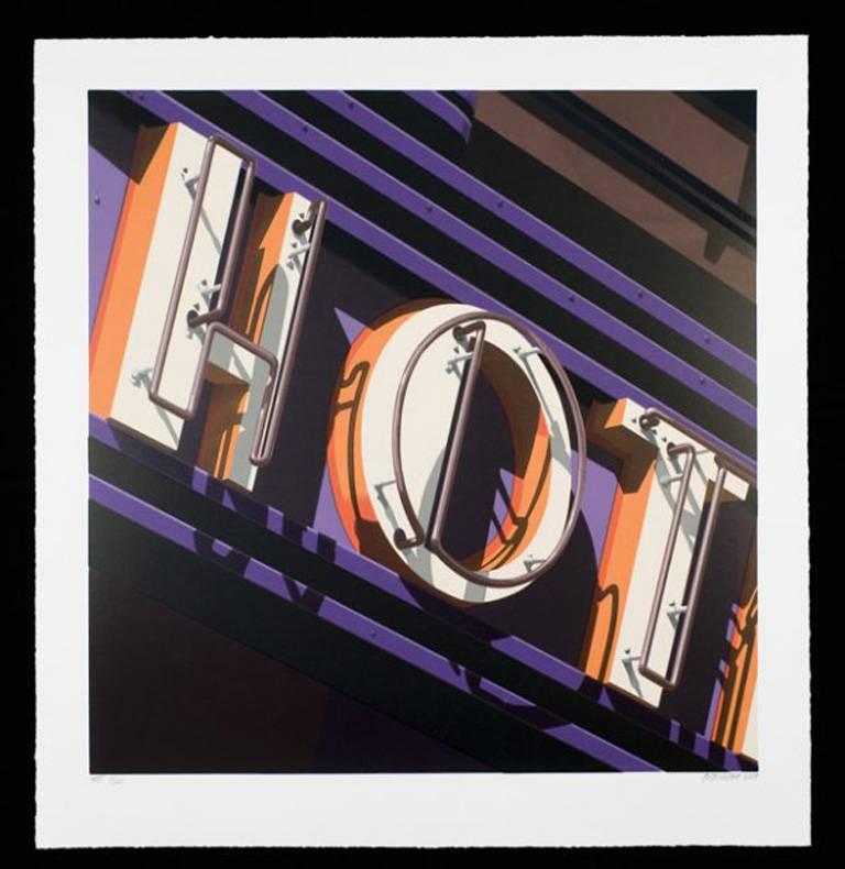 Hot, from American Signs Portfolio - Print by Robert Cottingham