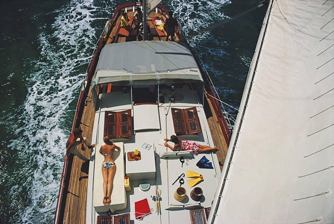 Slim Aarons - Slim Aarons 'Monte Carlo Beach Club' 1970 Limited Estate