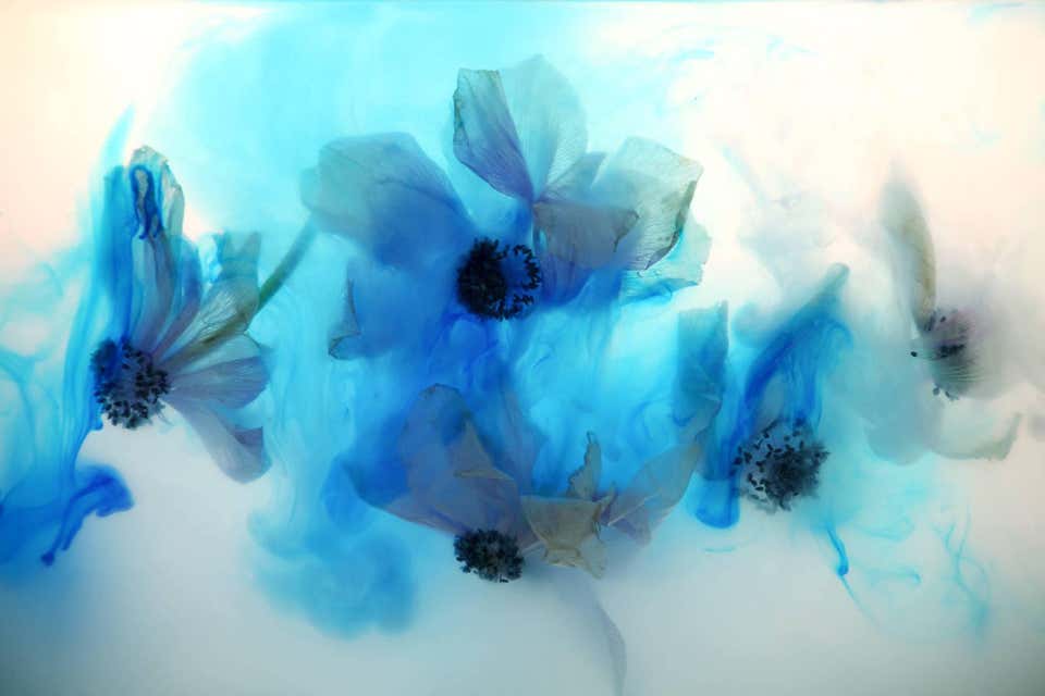 Ashley G. Garner - Blue Experiment #1 For Sale at 1stDibs