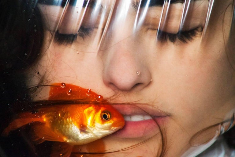 Ashley G. Garner Color Photograph - Lucy and the Fish, 2017