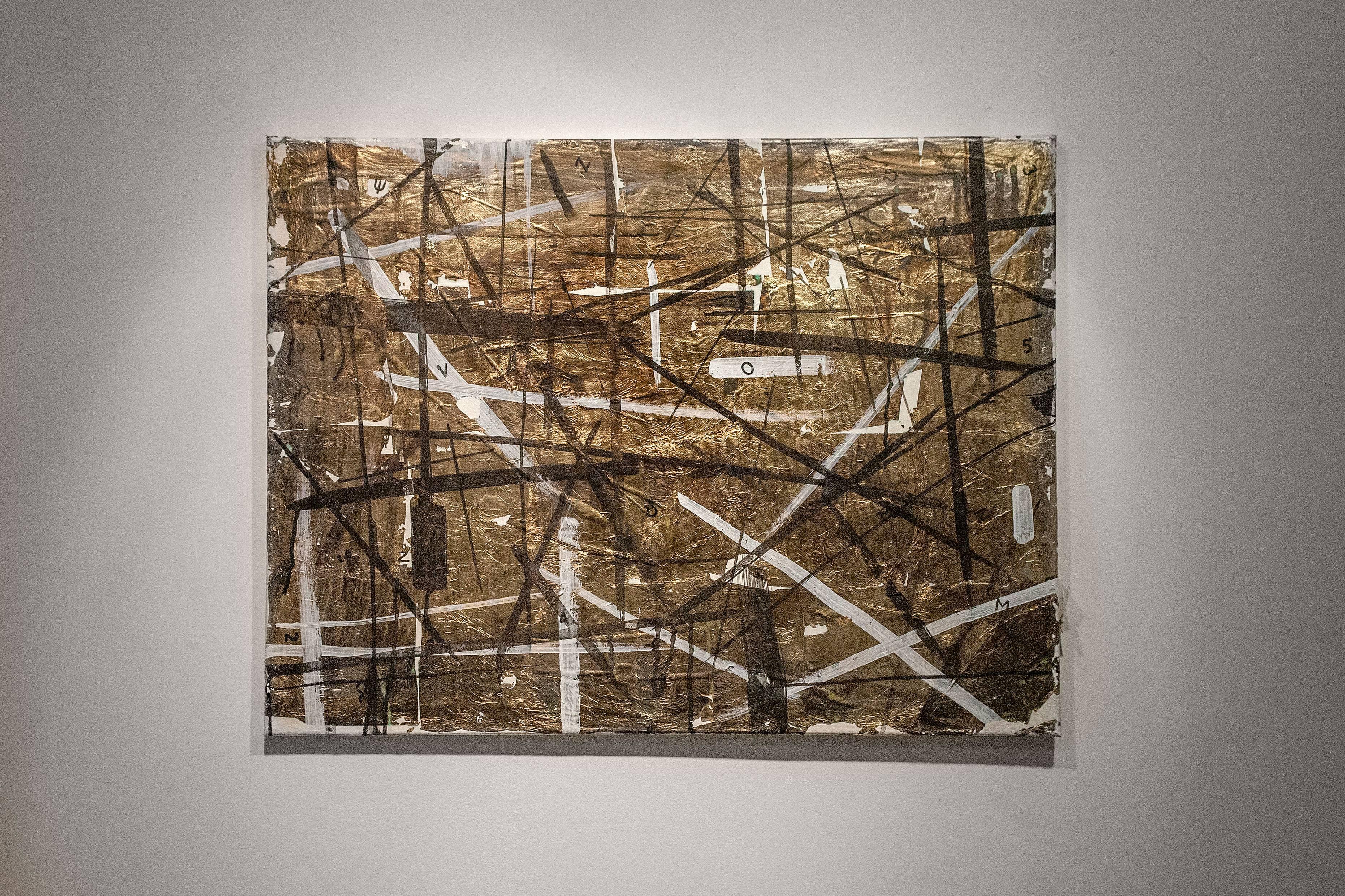 Bizancio Cero - Mixed Media Art Abstracto de Eleanna Martinou
