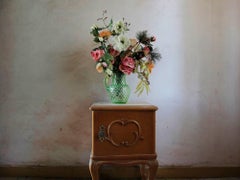 Proyecto Kampos nº 5 (Flores en un jarrón sobre una mesilla de noche)