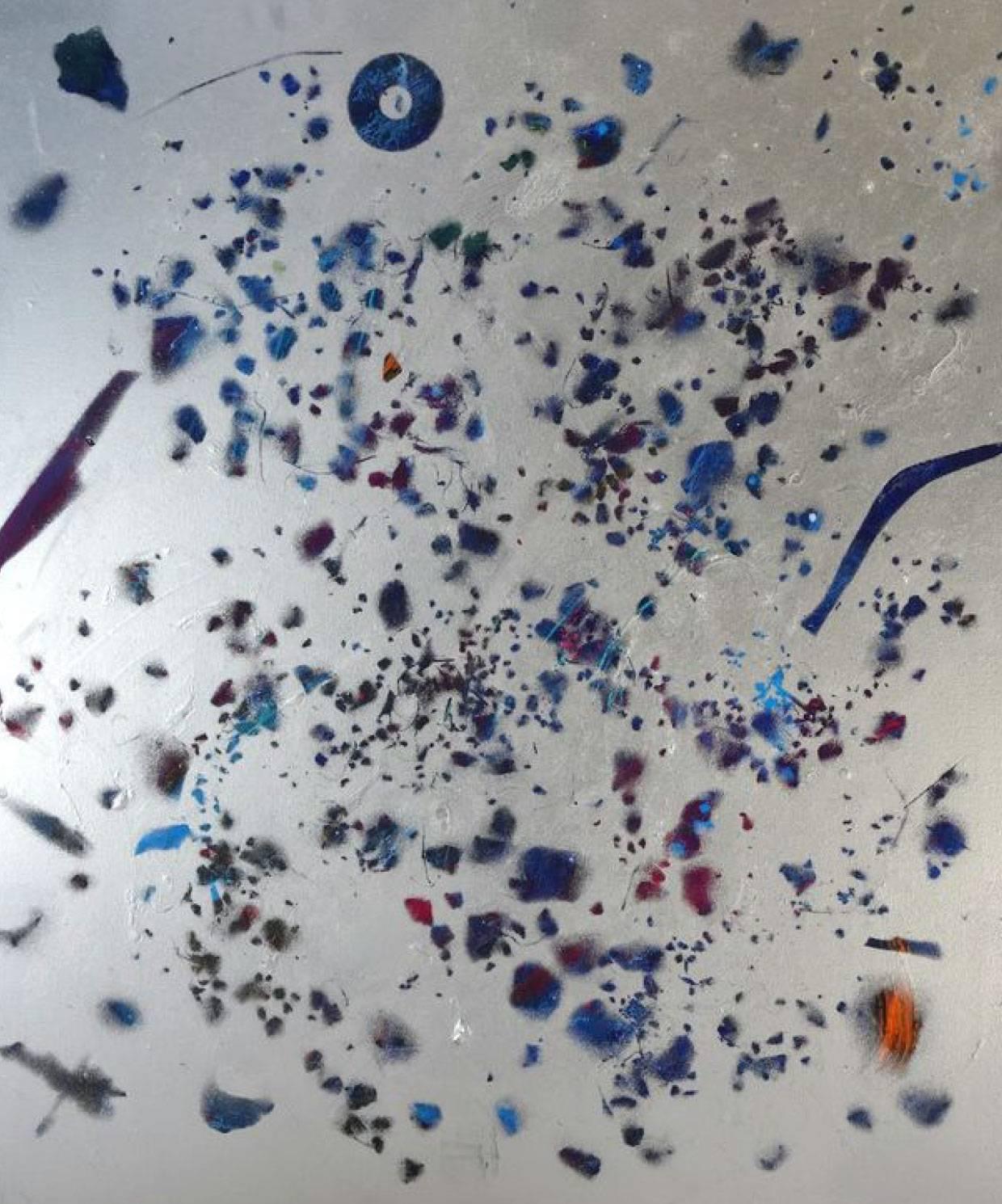 Vaggelis Choursoglou Abstract Painting - Nebula 3