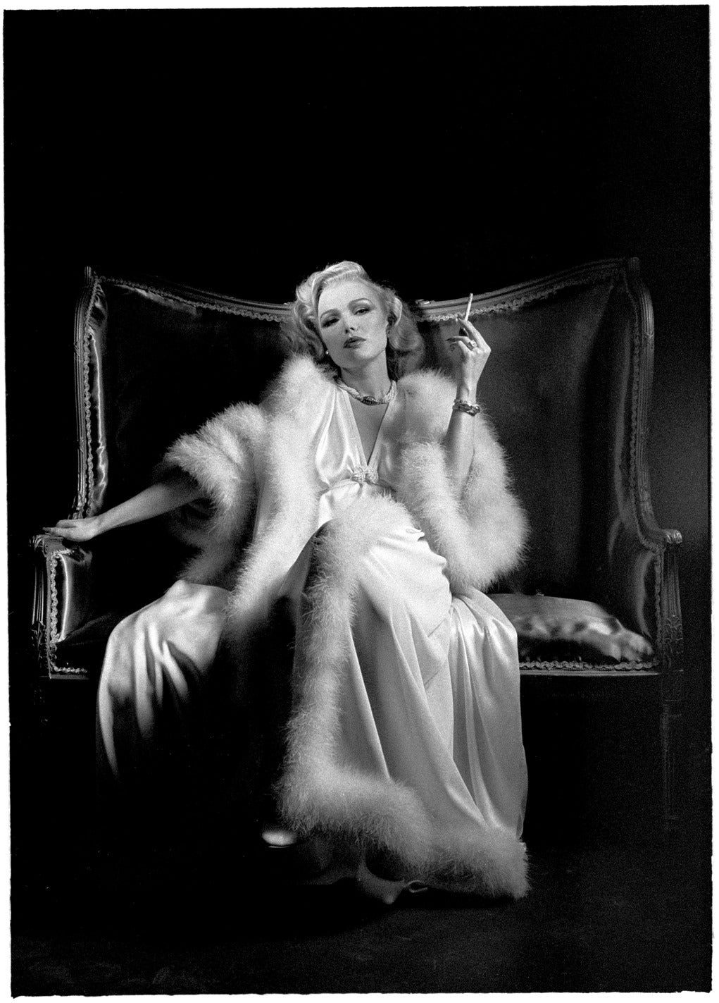 Robert Farber Portrait Photograph - Hollywood Woman Smoking 