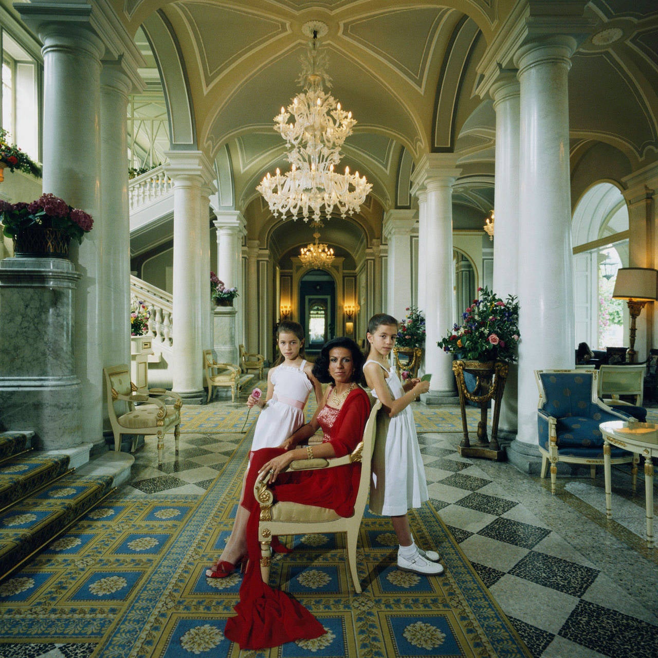 Slim Aarons Figurative Photograph - Droulers And Daughters (Estate Edition)