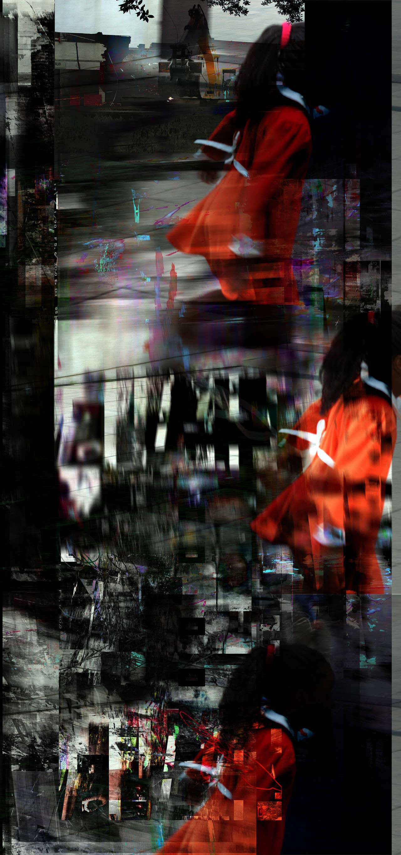 Christina McPhee - MATRIXIAL (ORANGE DRESS) For Sale at 1stDibs