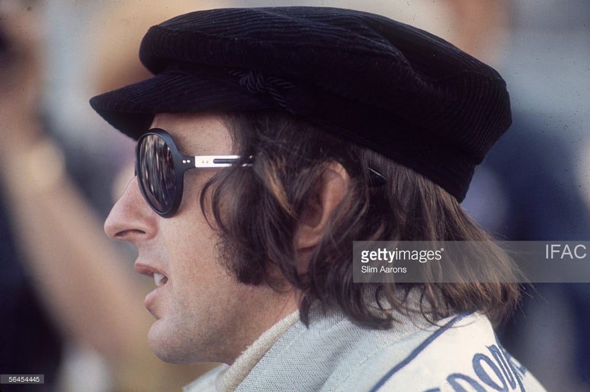 Slim Aarons Portrait Photograph - Formula One racing champion Jackie Stewart (Estate Edition)