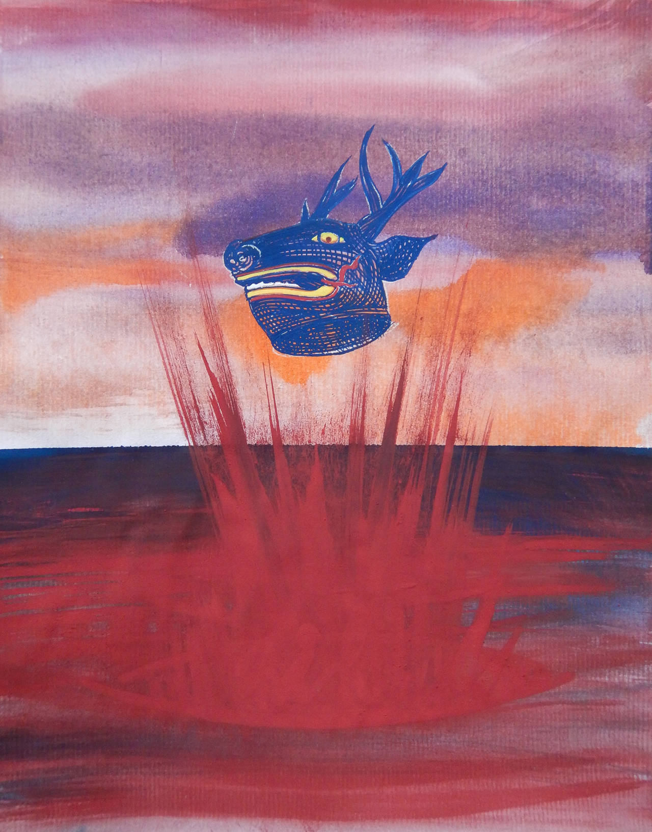 Michael Ricardo Andreev Landscape Painting - Sea Monster #2