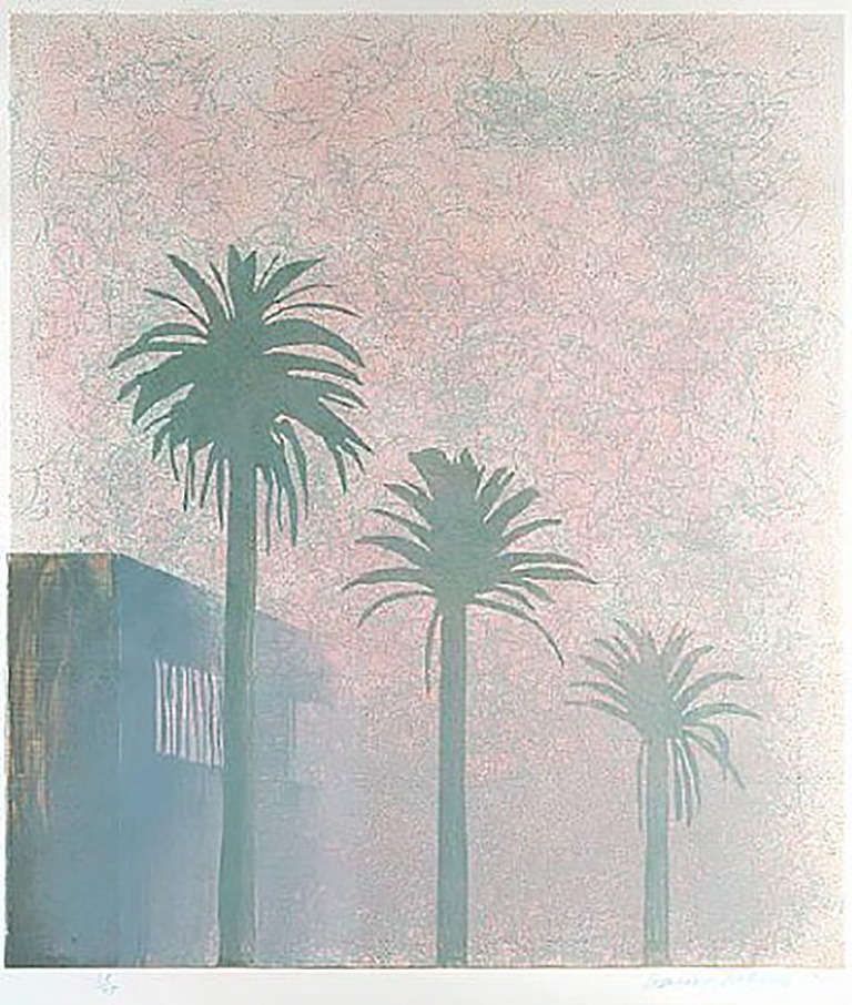 David Hockney Landscape Print - Mist