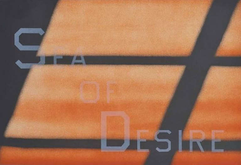 Ed Ruscha Landscape Print - Sea of Desire