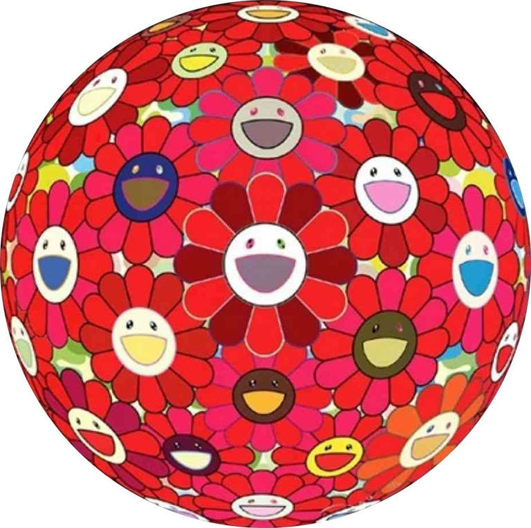 Takashi Murakami Print - 3-D Flowerball