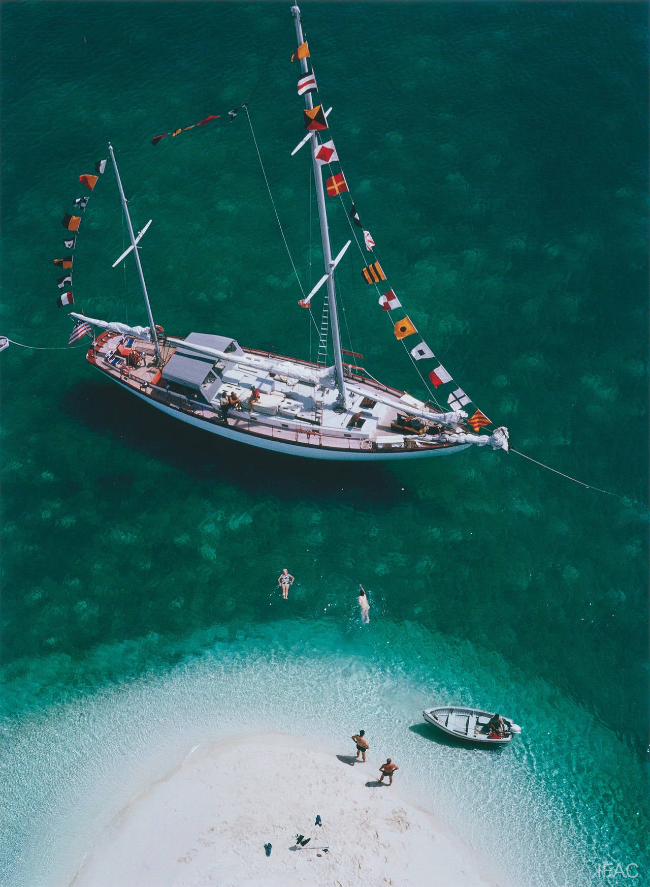 Slim Aarons Color Photograph - Exuma Holiday (Aarons Estate Edition)