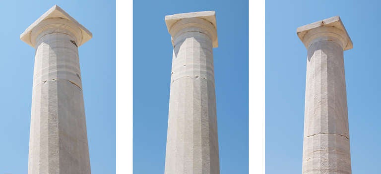 Delos Column #2 - Photograph by Lee Wells