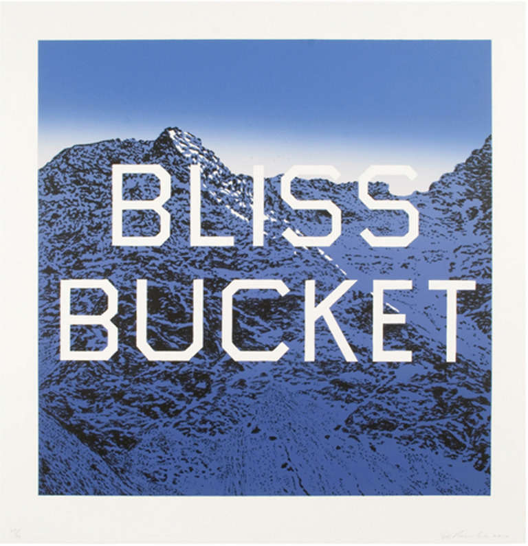 Ed Ruscha Landscape Print - Bliss Bucket