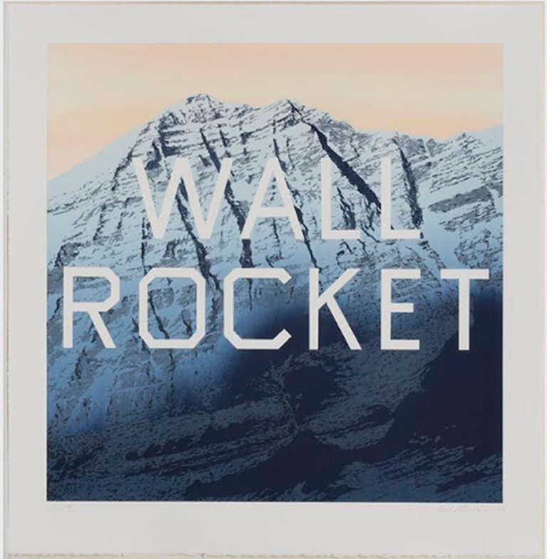 Ed Ruscha Print - Wall Rocket