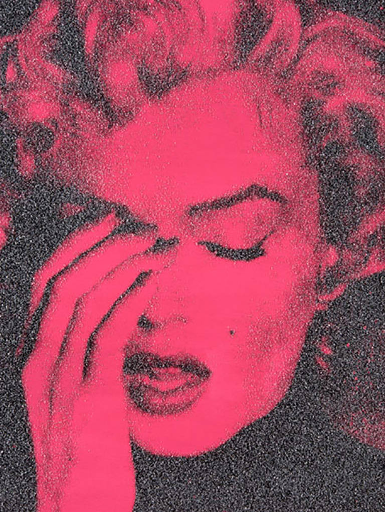 Russell Young Portrait Print - Marilyn Crying (Sierra Bonita Pink)