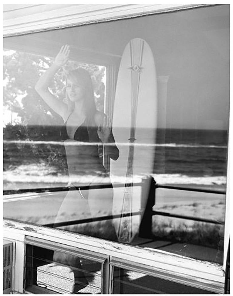 Michael Dweck Black and White Photograph - Adriana at The Panoramic View, Montauk