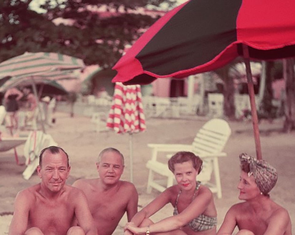 Coward And Chums - Photograph by Slim Aarons