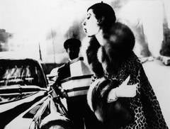 The Spotted Furs, Furred: Barbara Mullen in a coat by Traina-Norell, New York