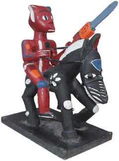 Horseman with Chain Saw