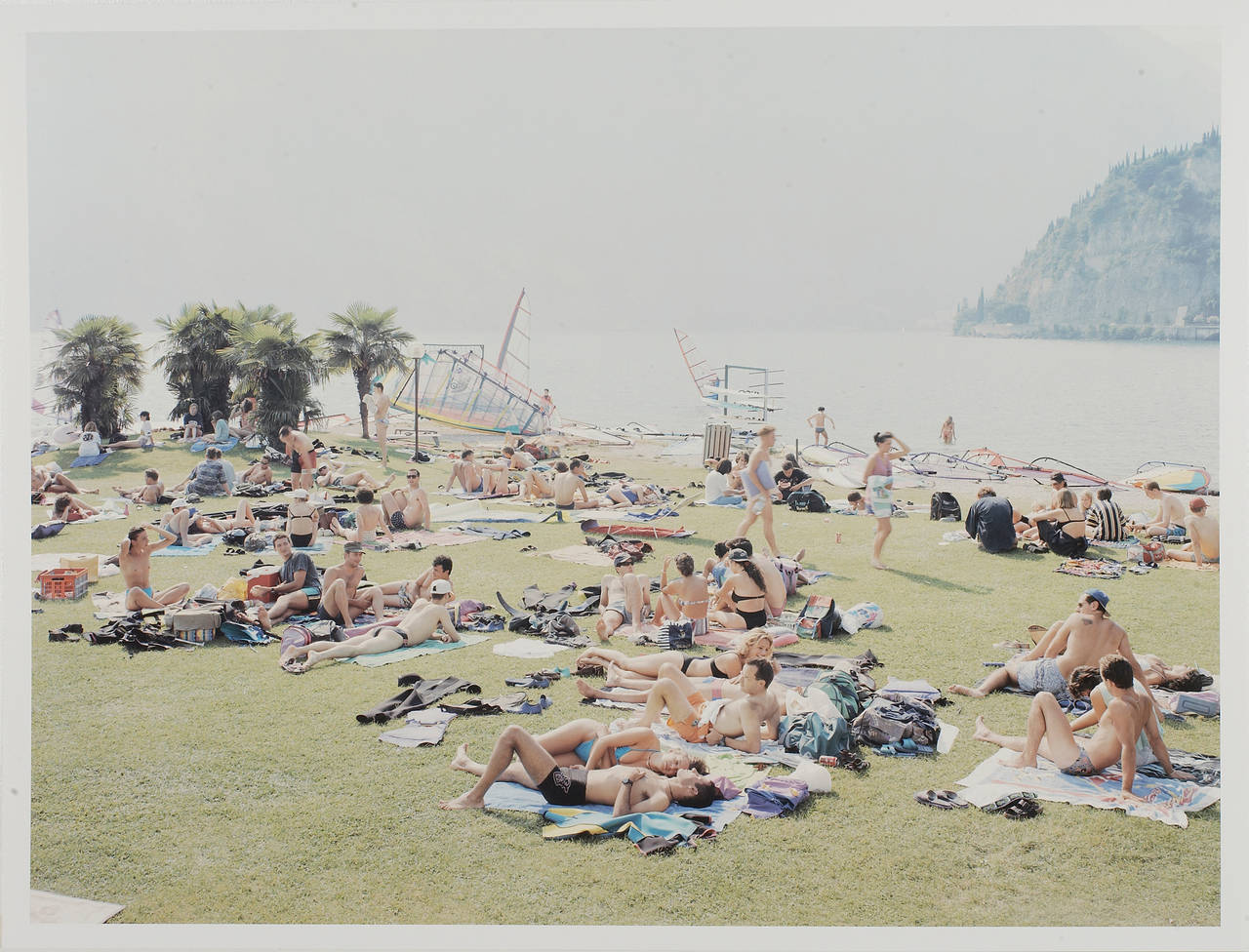 Massimo Vitali Figurative Photograph - Garda Look from the Landscapes with Figures Portfolio