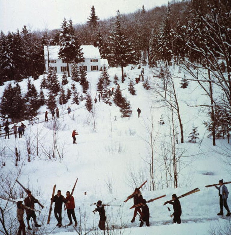 Slim Aarons Landscape Photograph - Vermont Winter (Aarons Estate Edition)