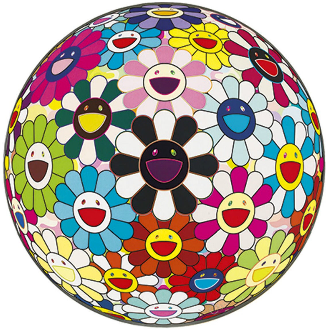 Flowerball Blood (3-D) V - Print by Takashi Murakami