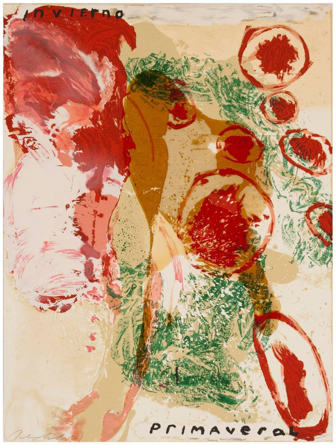 Otono - Floral (sexuel - Automne-Hiver) - Print de Julian Schnabel