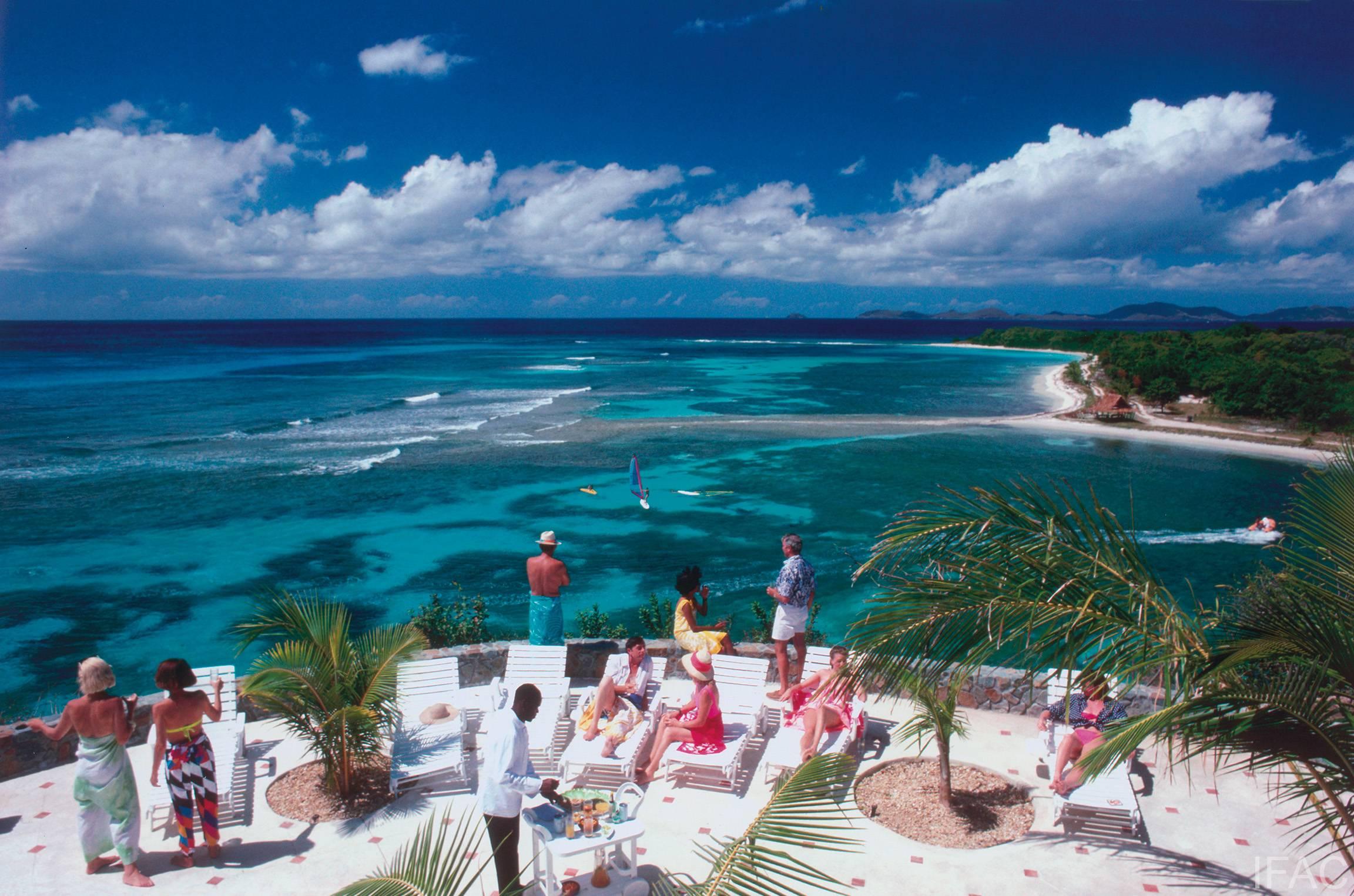 Landscape Photograph Slim Aarons - Mustique tropicaux