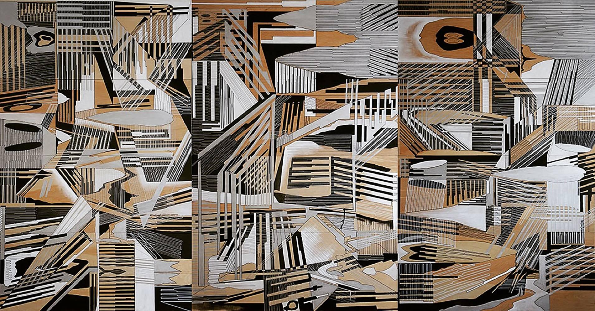 Vargas-Suarez Universal Abstract Painting – Vectorscape I