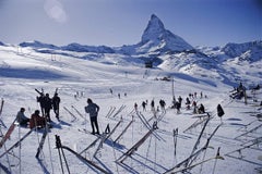 Esquiadores de Zermatt, Suiza