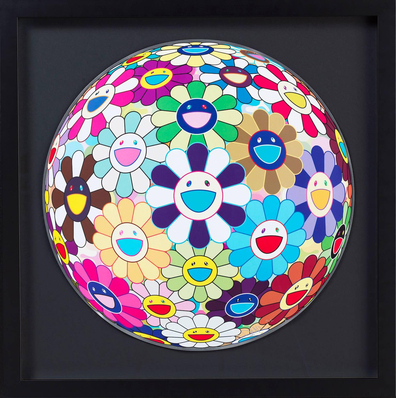 Takashi Murakami Figurative Print - Flower Ball (3-D) Kindergarten 