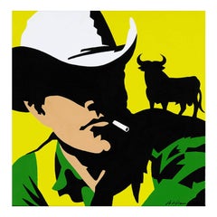 Vaquero Osborne fondo amarillo