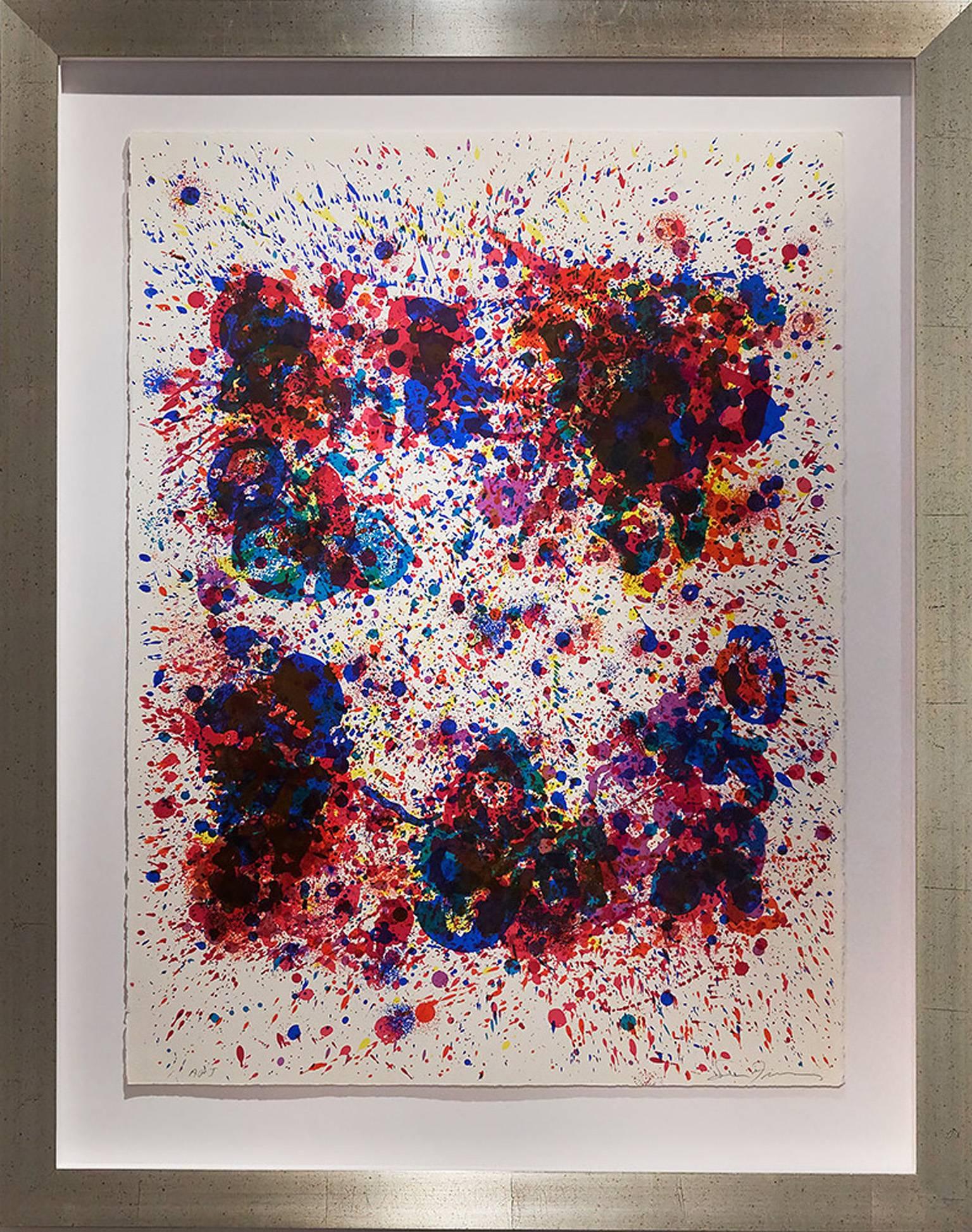 Sam Francis Abstract Print - Spun for Jame Kirch SFS-132