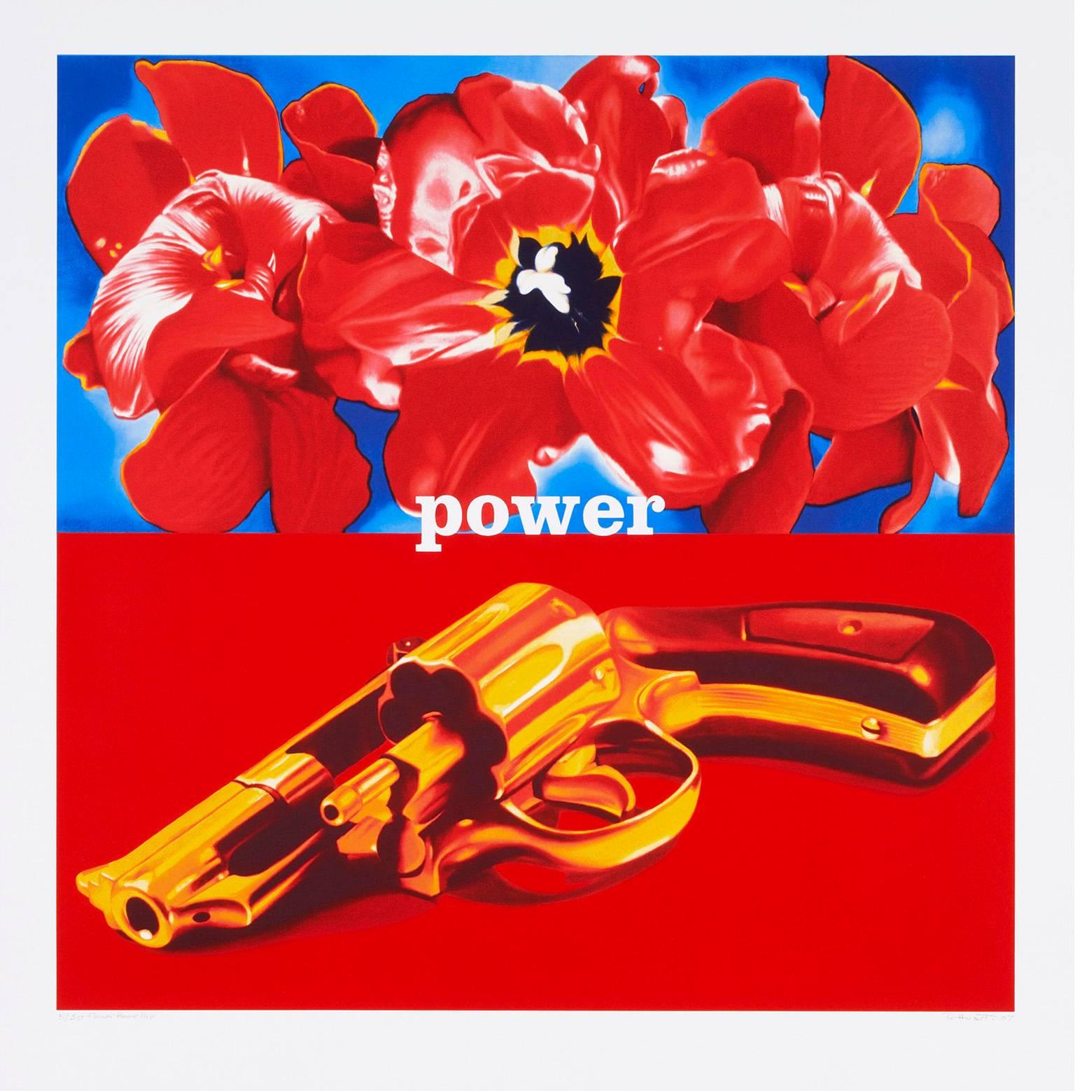 Philippe Huart Figurative Print - Flower Power Pop 