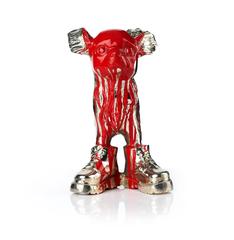 Cloned Chihuahua with colored head.