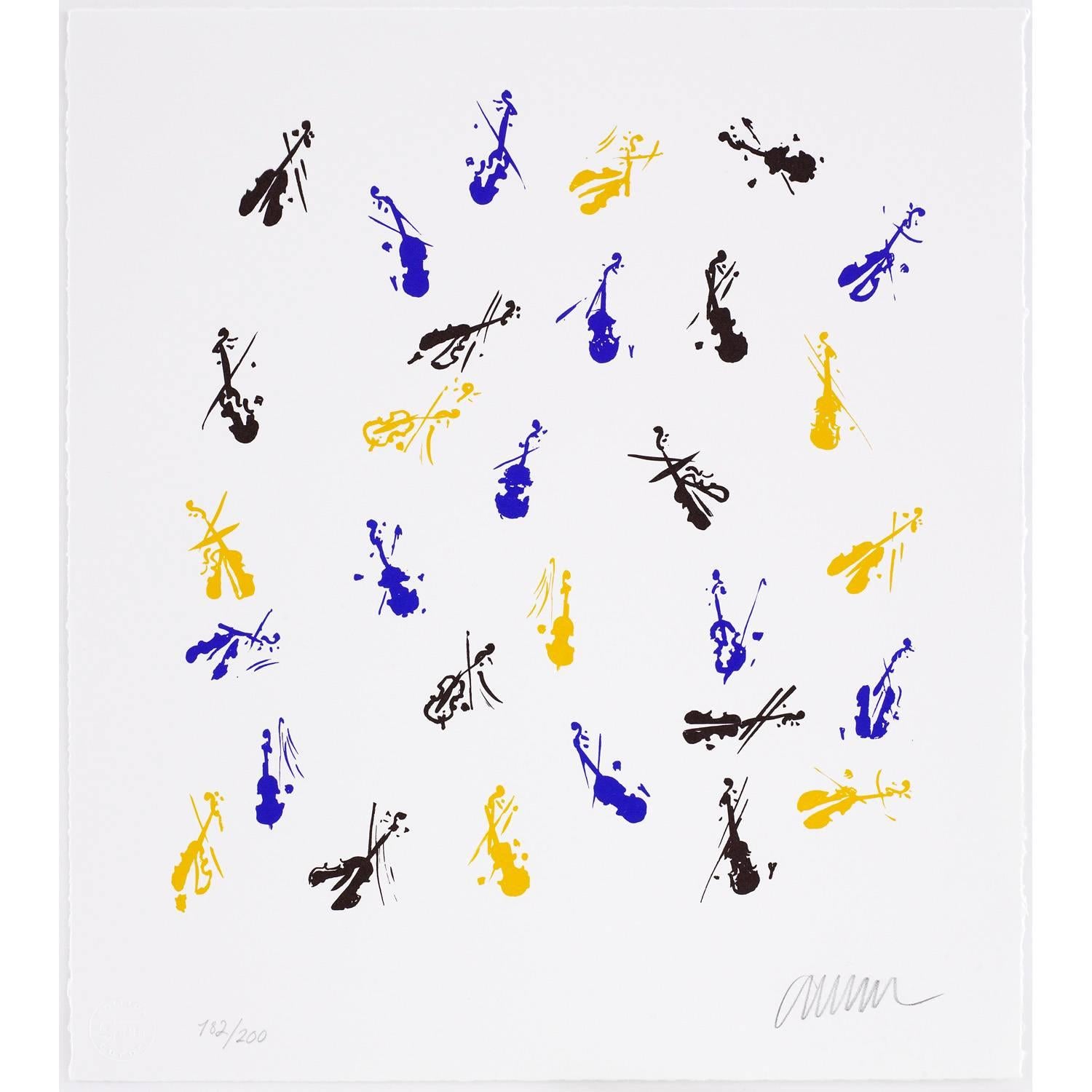 Fiddlemania - Contemporary Print by Arman