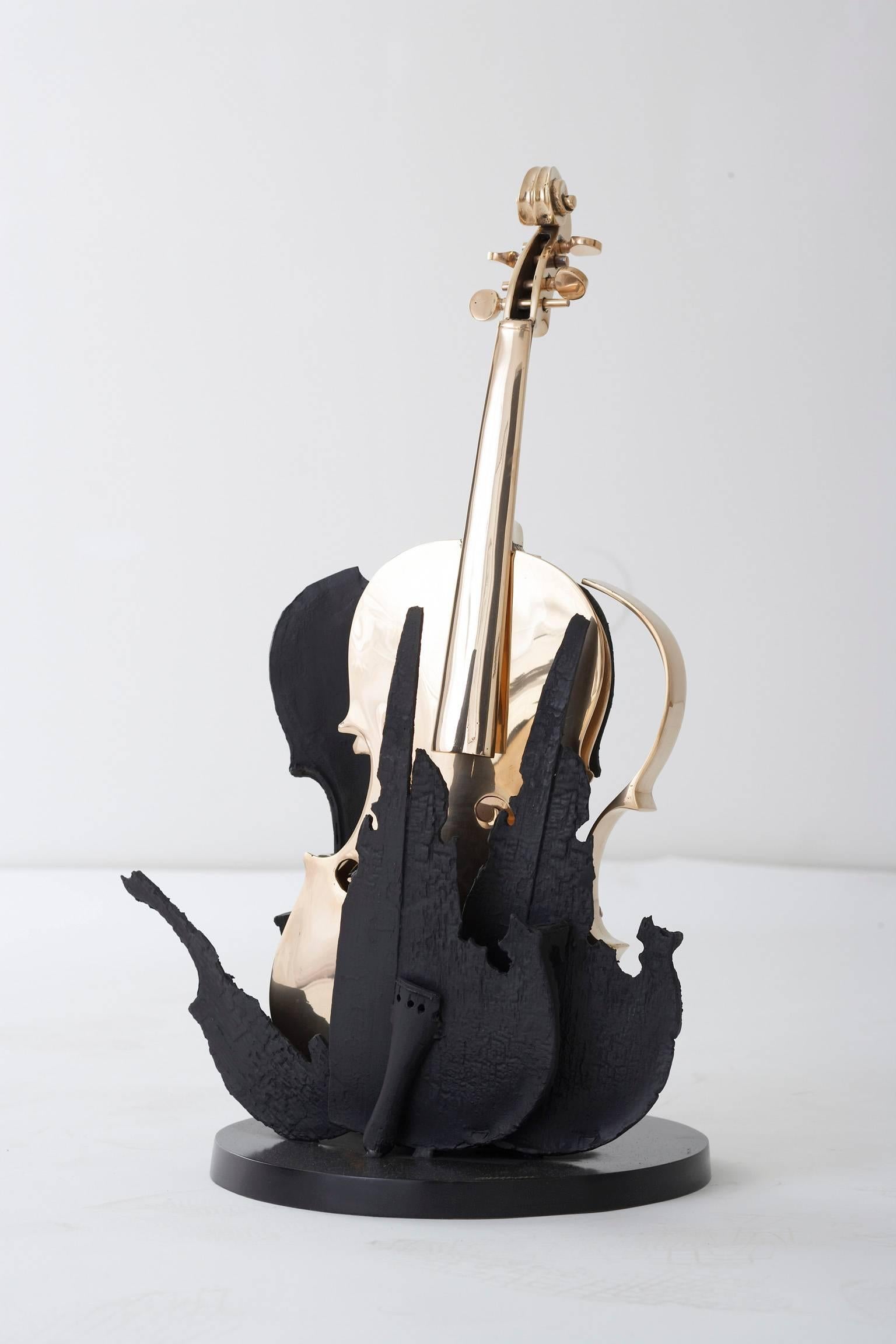 Arman Figurative Sculpture - Violon Phoenix I 