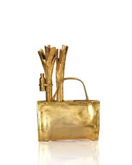 Cloned big handbag with vegetables