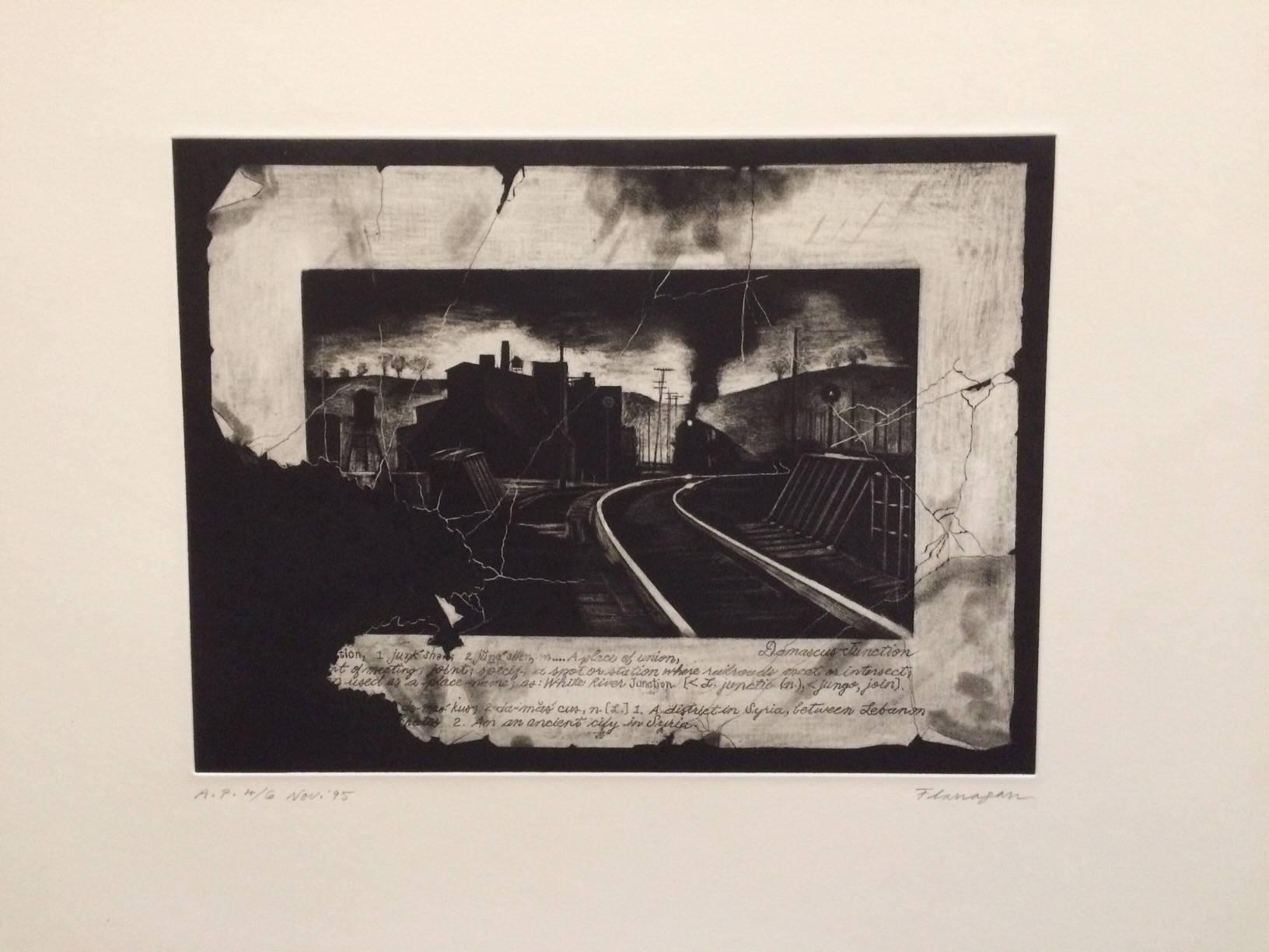 Michael Flanagan Landscape Print – Anschlussstelle Damaskus