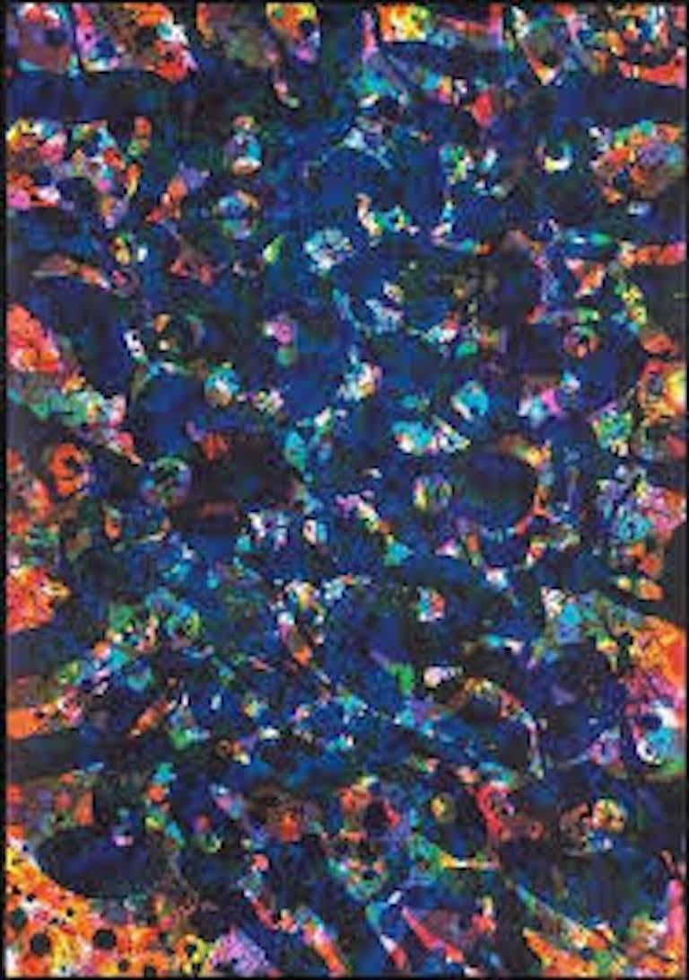 Sam Francis Abstract Print - Her Blue Deeps