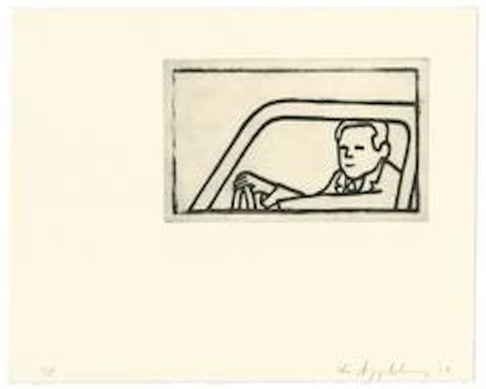 Ephemera (Weiß), Figurative Print, von Ida Applebroog