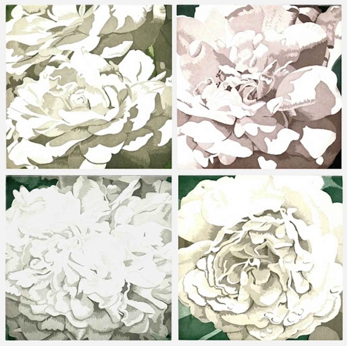 Still-Life Print de Julia Jacquette - Cuatro piezas de blanco (Suite de cuatro)