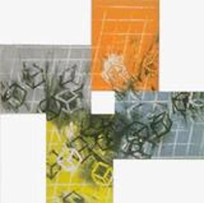 Mel Bochner Abstract Print - Four Color Quartets (Fourth Quartet)