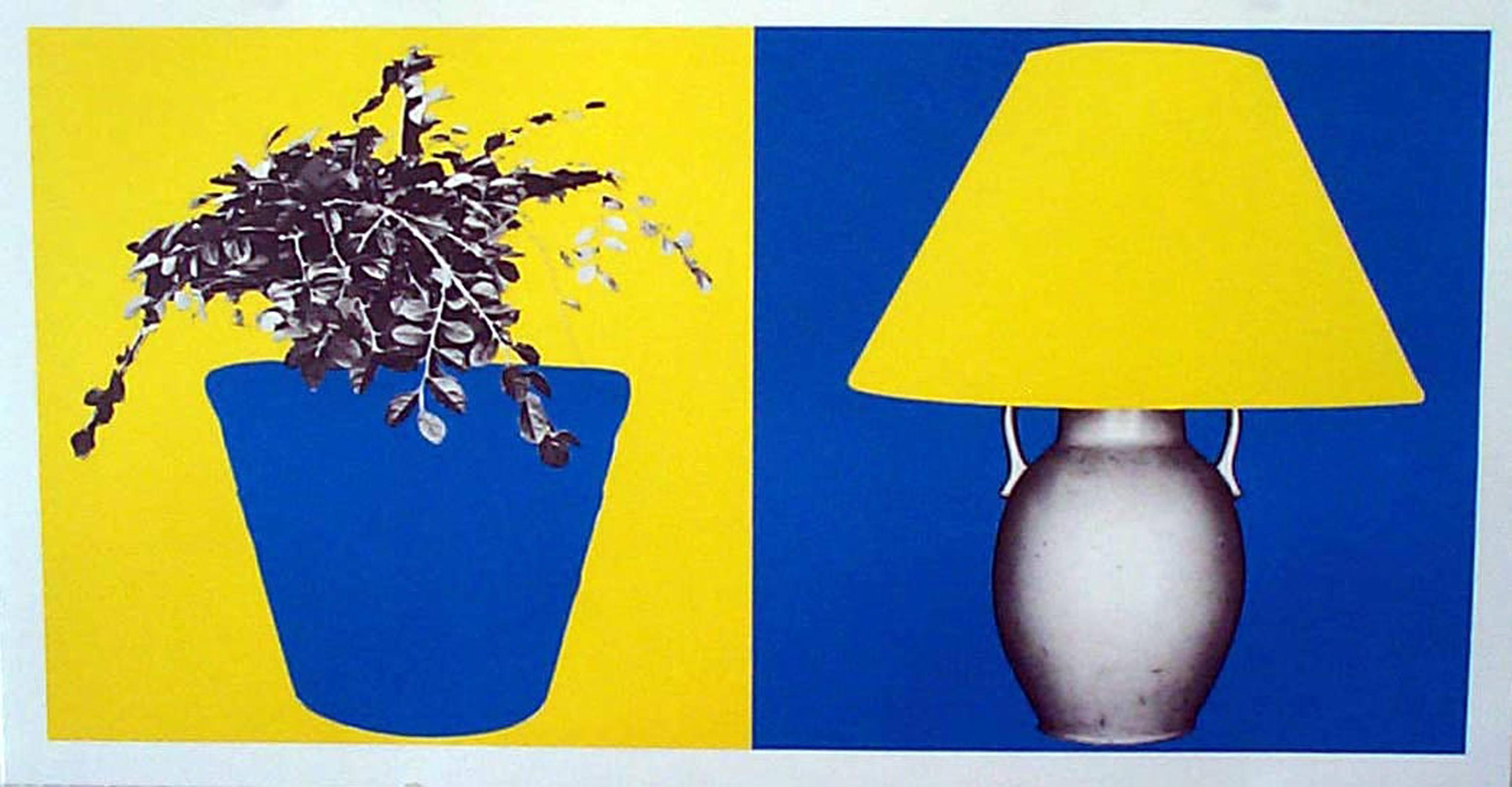 Still-Life Print John Baldessari - Cache-pot et lampe (B+Y ; Y+B)