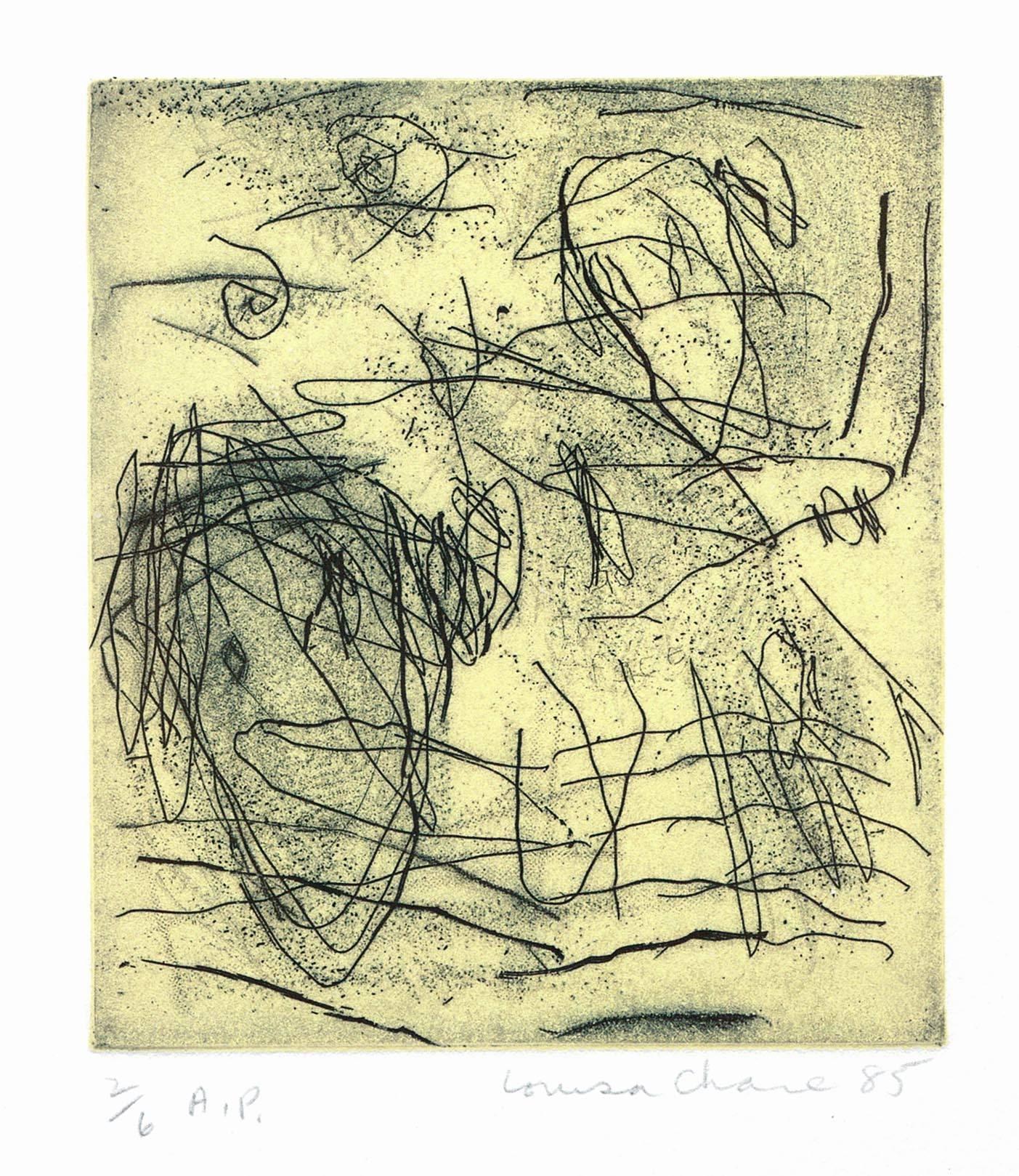 Louisa Chase Abstract Print - Untitled