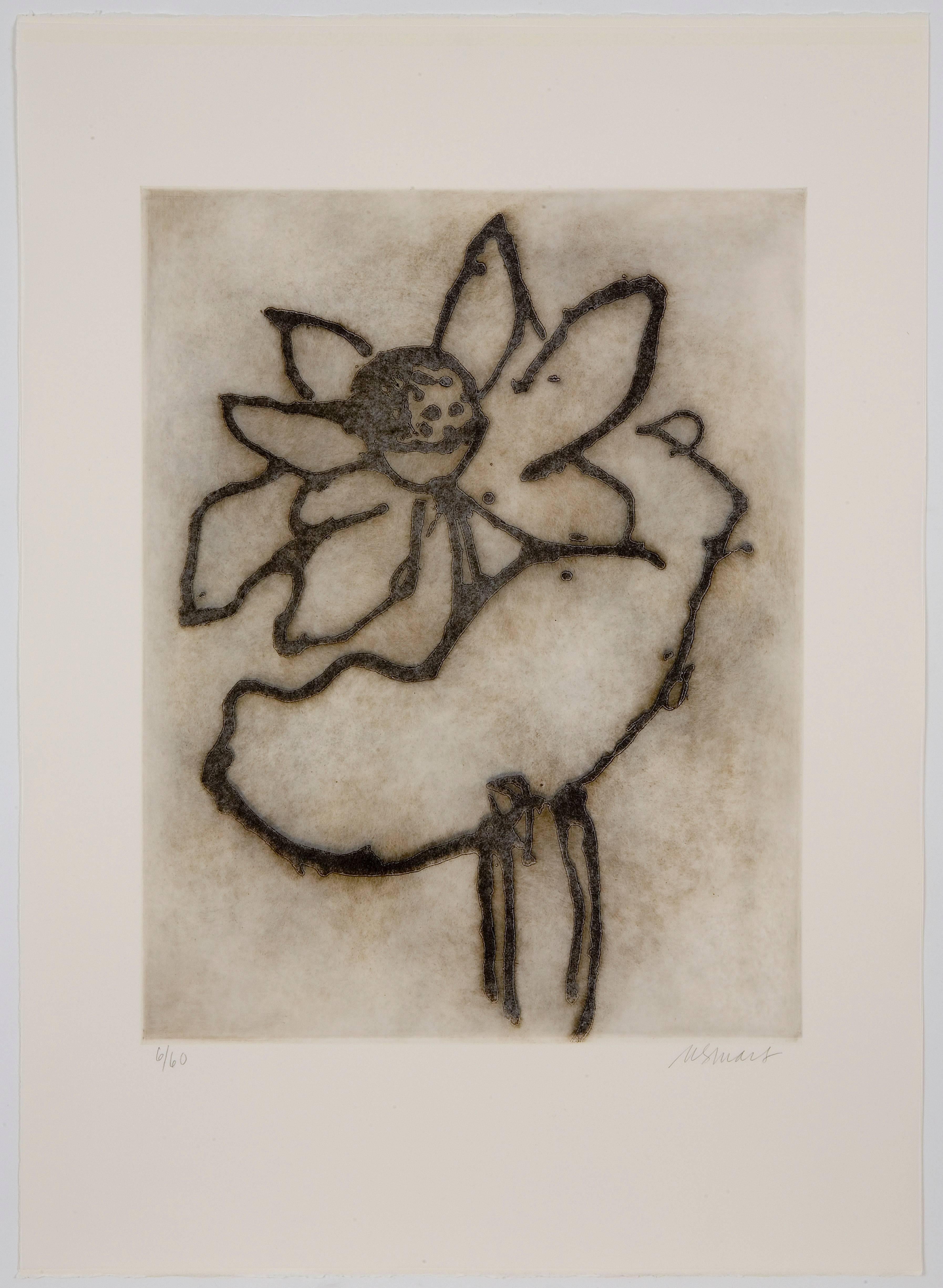 Michelle Stuart Still-Life Print - Lotus