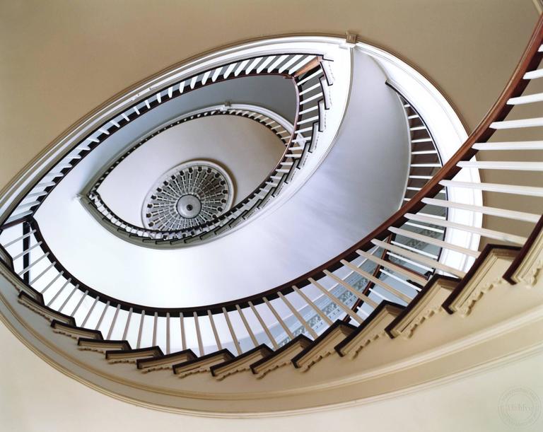 Simon Watson Color Photograph - Staircase (Spiral)